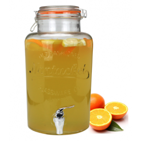 Fontaine Drinking Jar en verre bocal GM 6L pour rhum arrangé, avec robinet diam 18 H 34,5 cm- Ard'time