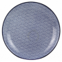 Assiette ronde GM collection Blue Lagoon - diam 26,5 * h : 3CM - 4 designs panachés -  Ard'time