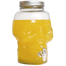 Drinking jar 4L "Cubanios" - Tête de mort - 17*17*26,3cm - coffret PVC Ard'time
