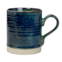 Mug droit 50cL Oxyd' en céramique émail réactif - 10,9x8,9x12,3cm - 2 coloris panachés bleu et grès - A création