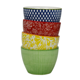 Mug "Miyoshi" - 12 coloris ethniques panachés - 8*8*5,5cm - Ard'time