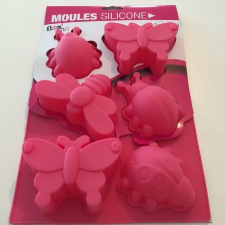 Plaque en silicone pour 6 gâteaux "Flex'Me"  modèle Butterfly Ard'time
