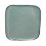 Assiette "Kubikolor" - diam 26,5cm x H. 1,5cm - en céramique émail réactif - 3 coloris panachés rose, bleu et taupe - A création
