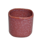 Tasse "Kubikolor" 380mL - diam 8,5 x H. 8,5cm - en céramique émail réactif - 3 coloris panachés rose, bleu et taupe - A création