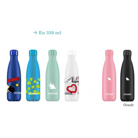 Bouteille 350ml isotherme 6 modèles assortis  DUCK'N