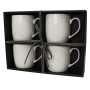 Lot de 4 mugs "Rêve étoilé" 380mL en porcelaine - 8,6*7,3*9,2cm - coffret cadeau - ensemble 2 Ard'time