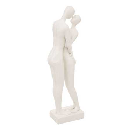 Statuette "Couple", résine, blanc, H33 cm