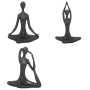 Statuette femme yoga en résine H18cm - 3 design assortis