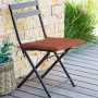 Coussin / galette de chaise terracota 4 points 40x40cm