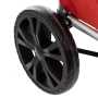Chariot de course / Poussette de marché pliable en aluminium rouge