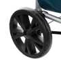 Chariot de course / Poussette de marché pliable en aluminium bleu