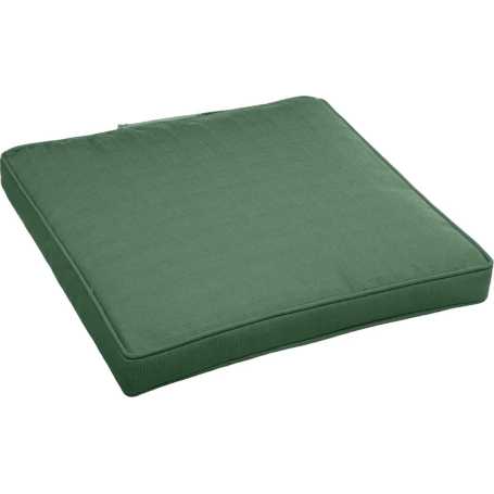 Coussin / galette de chaise à scratch vert olive 40x40cm