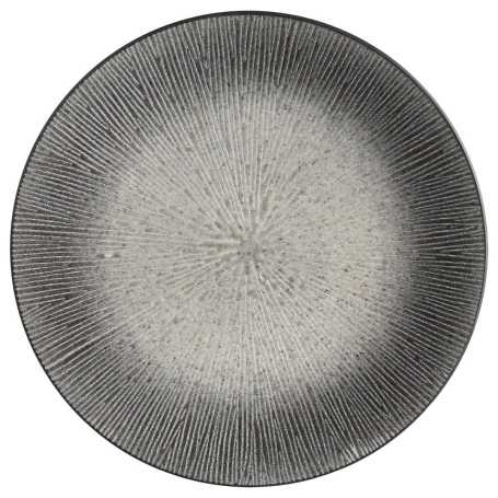 Grande assiette plate Ø 27cm "Galactique" - gris