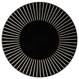 Grande assiette plate Ø 27cm "Solar" - noir