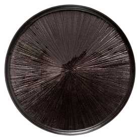 Grande assiette plate Ø 28cm "Infini" - noir