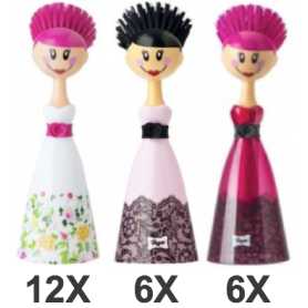 PACK DE 24 BROSSES VAISSELLE DOLLS VIGAR