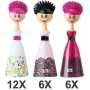 PACK DE 24 BROSSES VAISSELLE DOLLS VIGAR