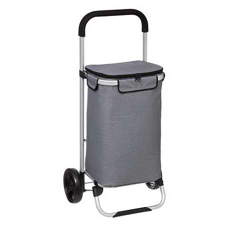 Chariot de marché 100% isotherme - 2 roues - Fixe - 50l - Gris