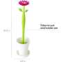 BROSSE WC FLOWER POWER BLANC VIGAR 8024