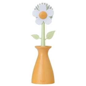 Brosse vaisselle Florganic orange avec support Vigar 11097