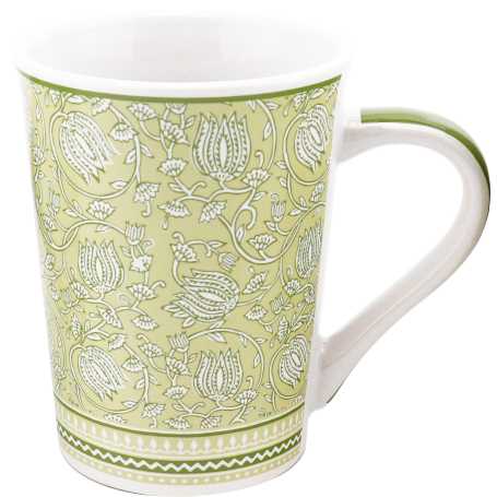 Mug 340 ml "Soliman" en porcelaine - Diam. 8 x h 9,5 cm - 3 Designs panachés - Ardtime