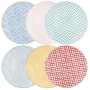 Assiette plate grand modèle "Bonnie" - Diam. 27 cm - 6 Designs assortis - Ardtime